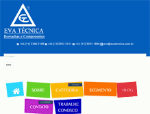 Tablet Screenshot of evatecnica.com.br